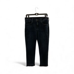 MOTHER Women's Dark Blue Mid-Rise Rider Ankle Jeans